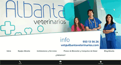 Desktop Screenshot of albantaveterinarios.com