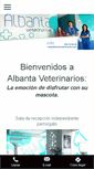 Mobile Screenshot of albantaveterinarios.com